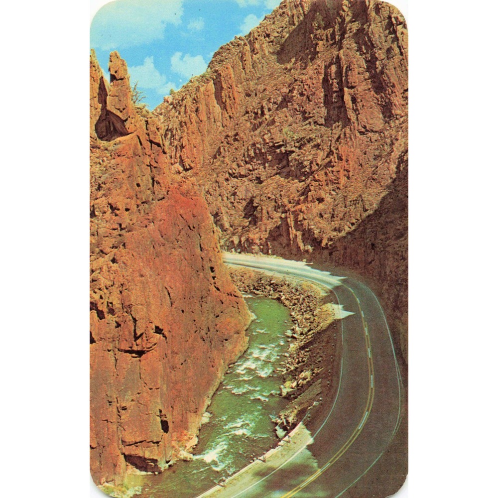 Vintage Thompson Canyon Colorado Hwy US 34 Postcard Loveland Estes Park 3354